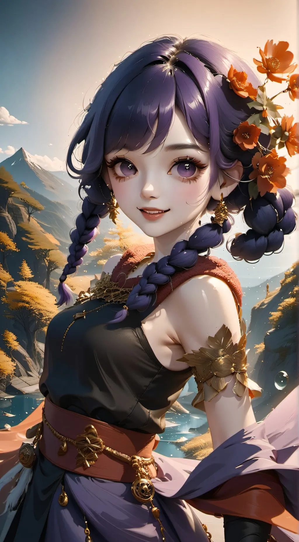 ai character: Bloom background