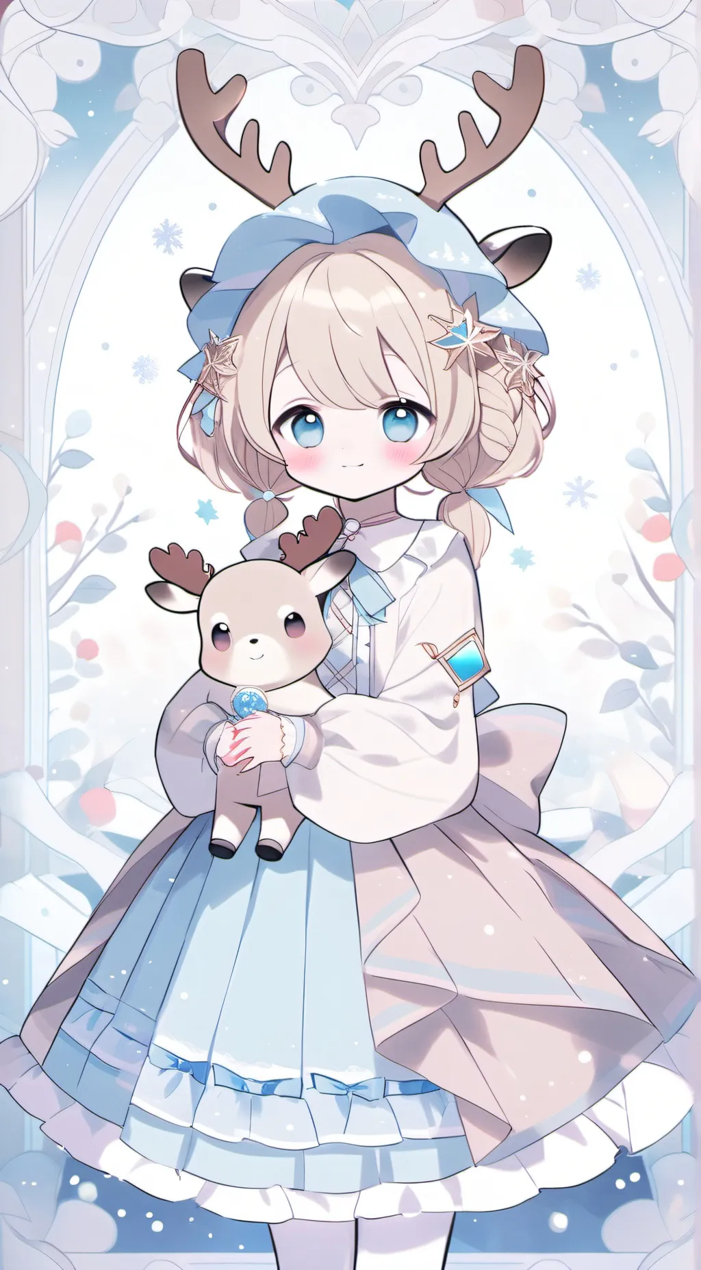 ai character: lunar (female) background