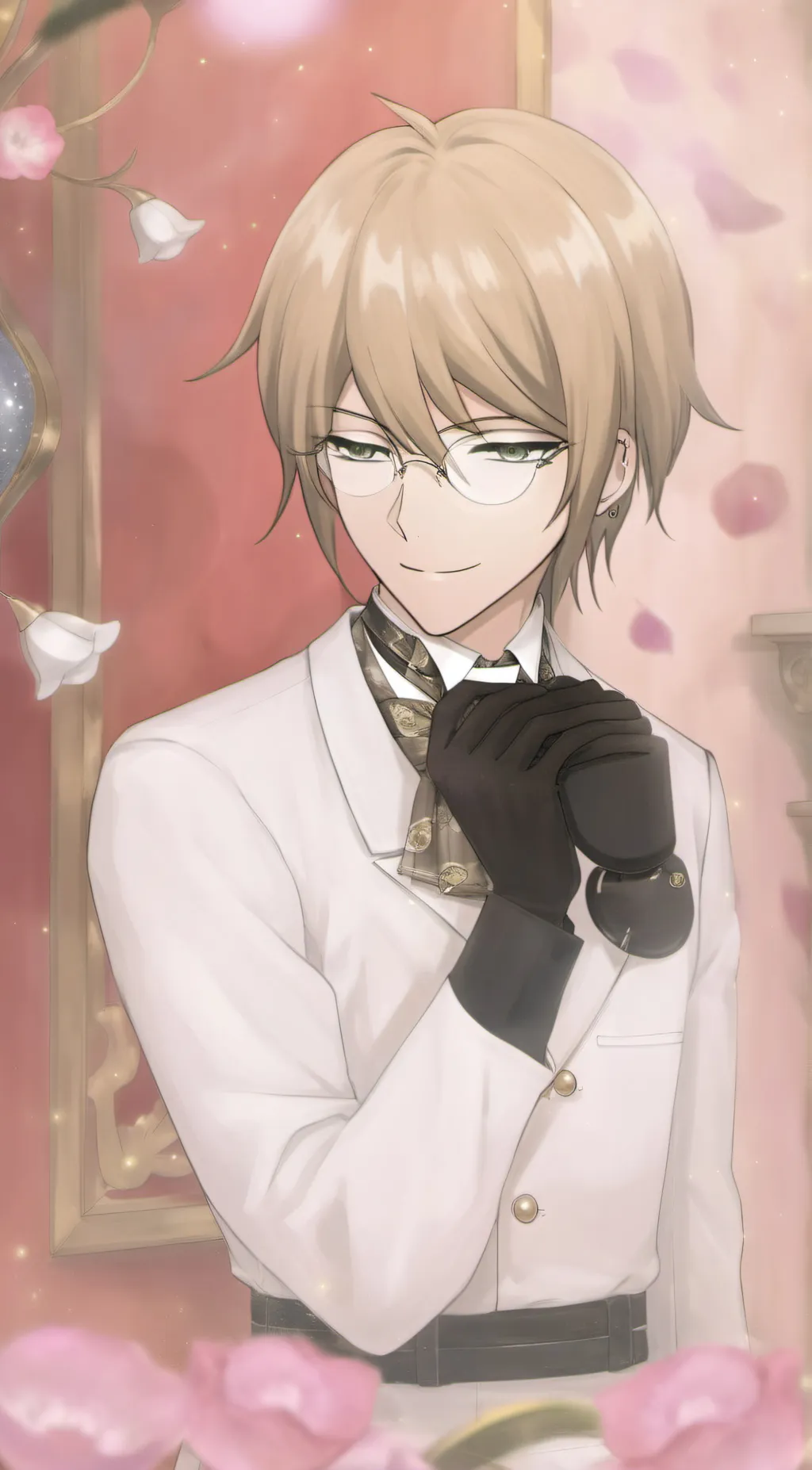 ai character: Byakuya Togami  background