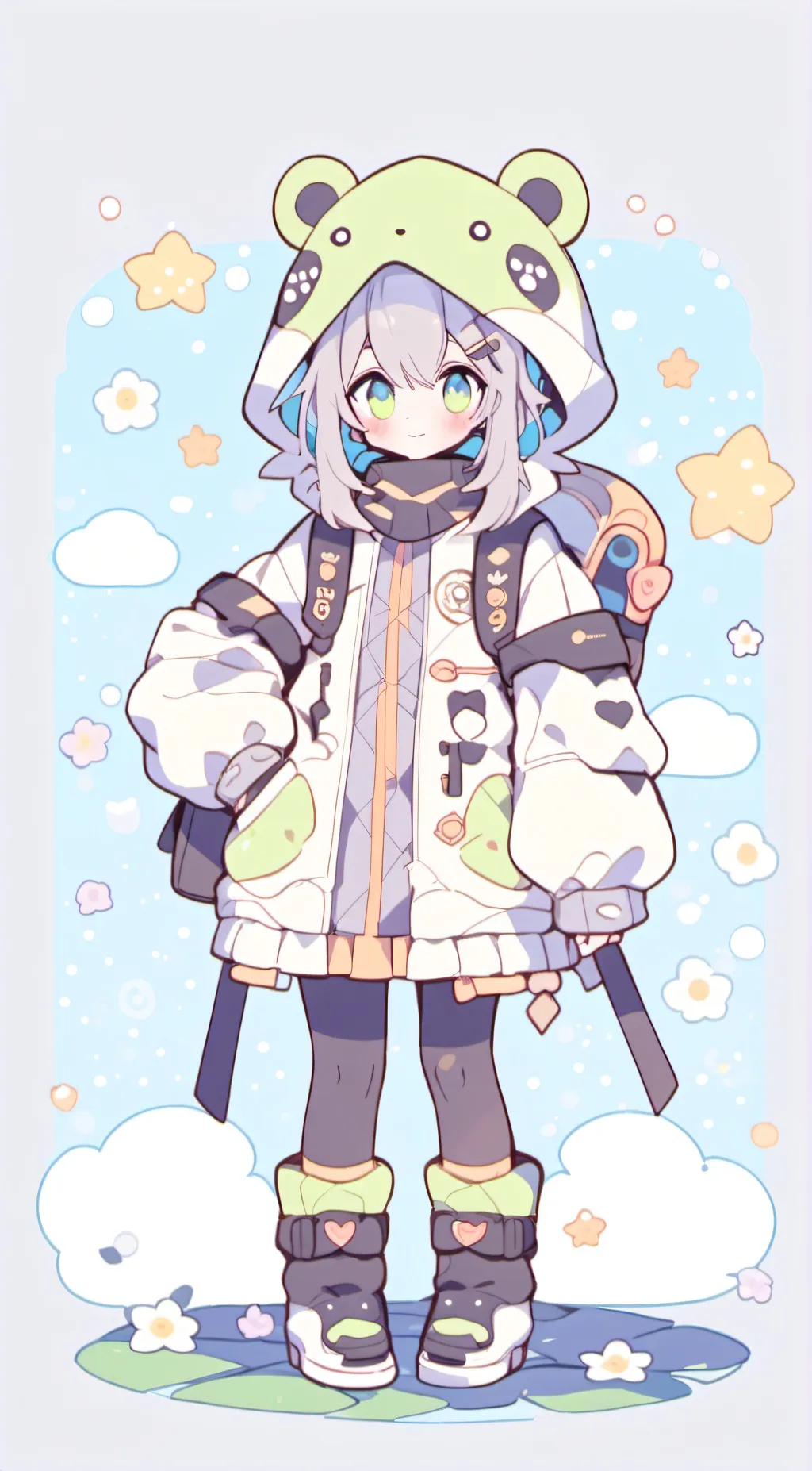 ai character: rose background