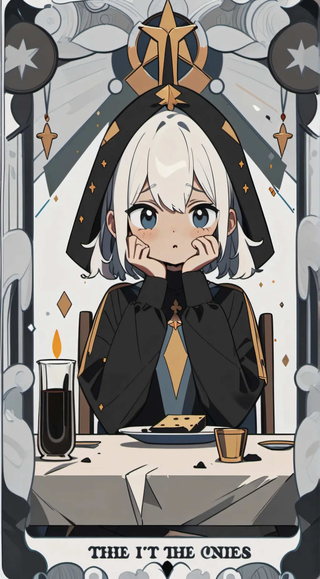 ai character: Accident at dinner background