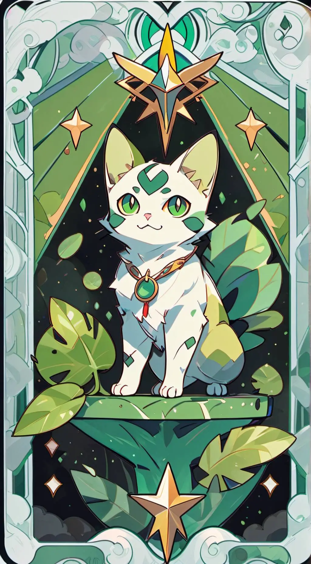 ai character: Sprigatito background