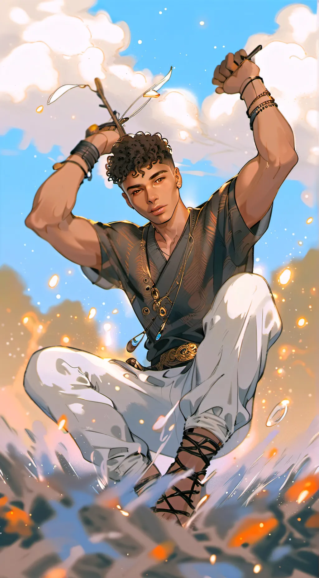 ai character: Kyrie💫💯 background