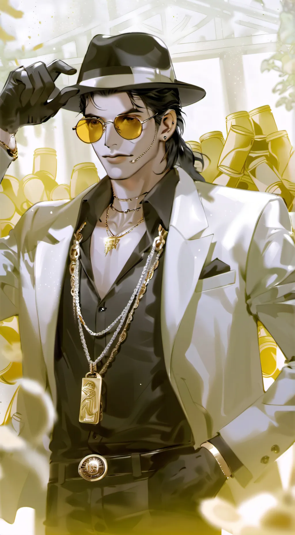 ai character: Mickey Jackson  background