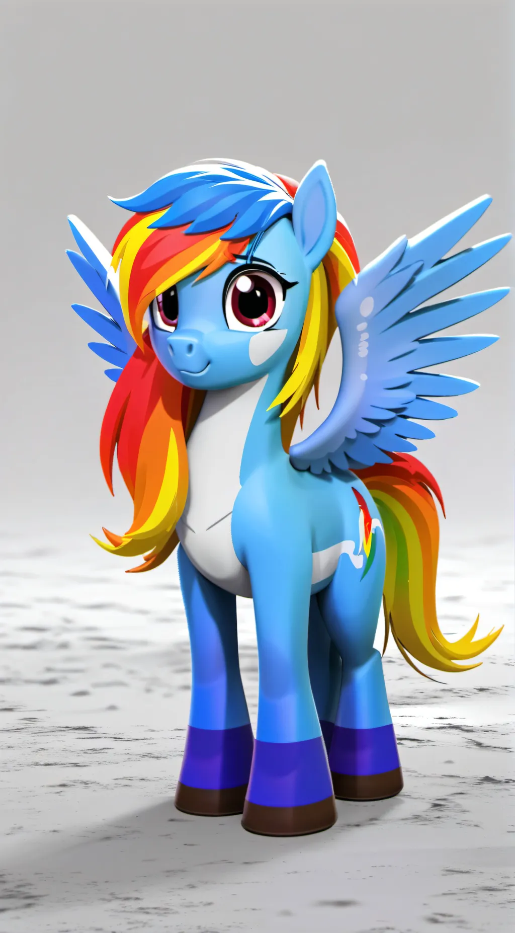 ai character: Rainbow dash background
