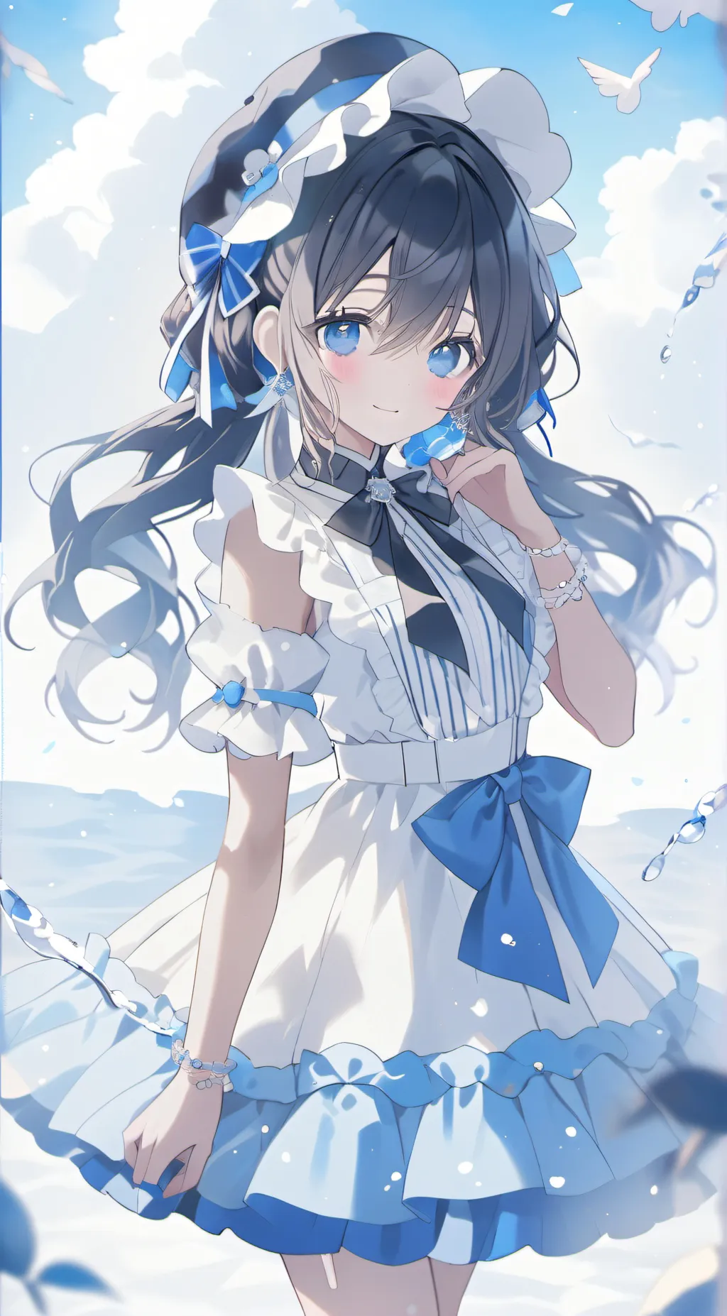 ai character: asahi ,🐟 background