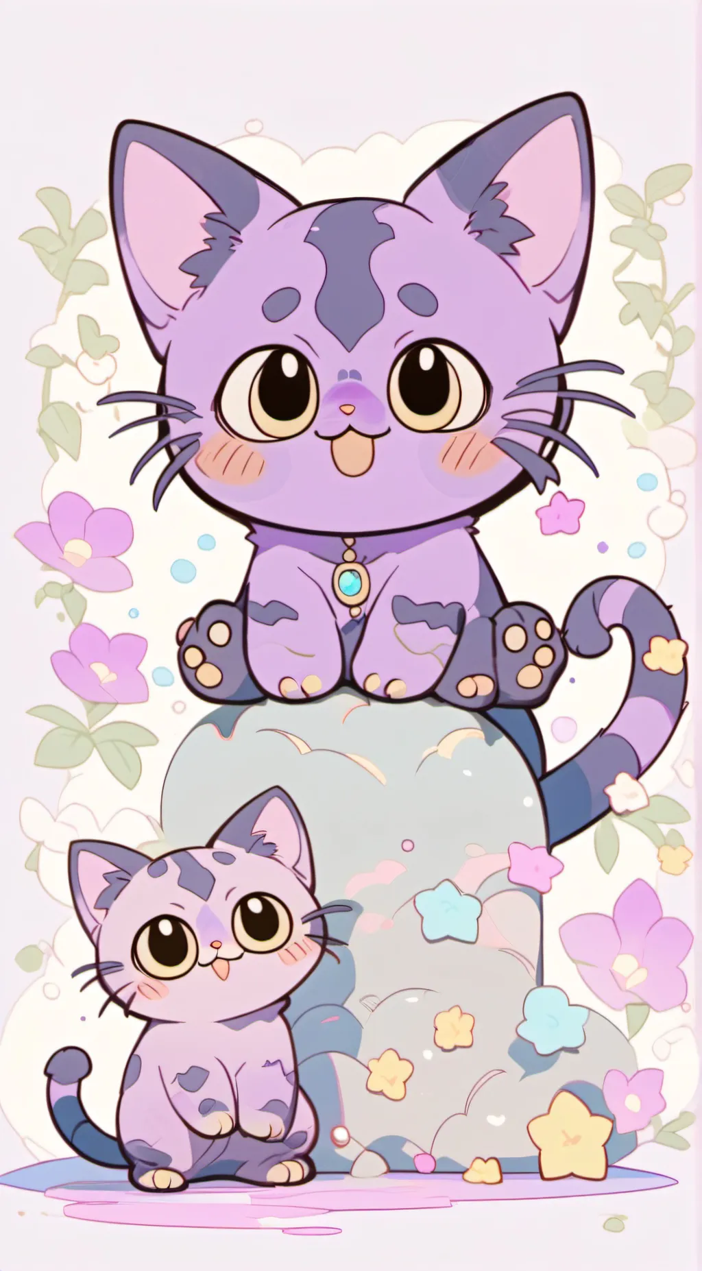 ai character: baby catnap background