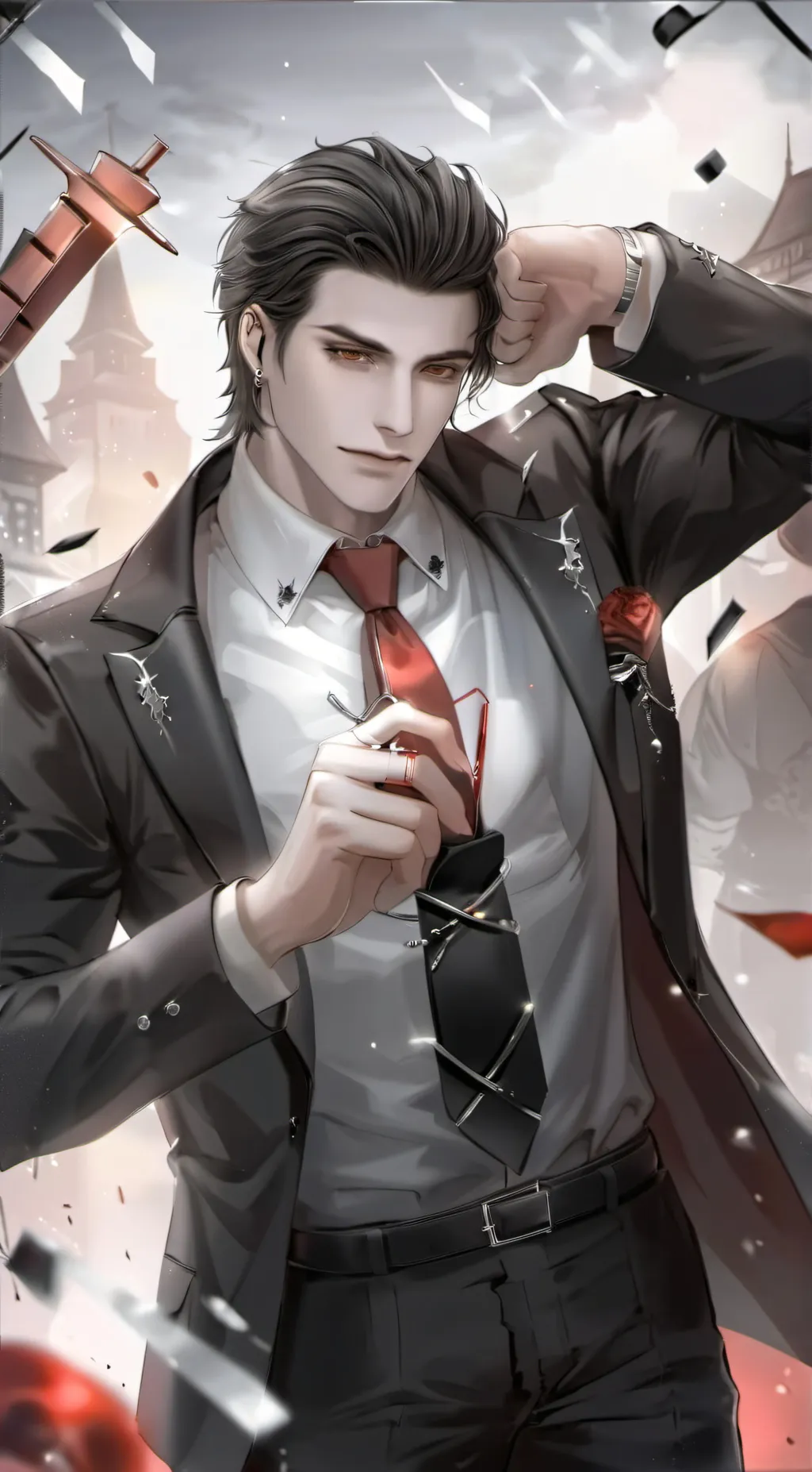 ai character: Issac  background