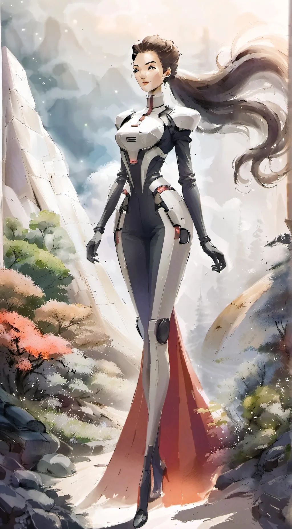 ai character: Eva  background