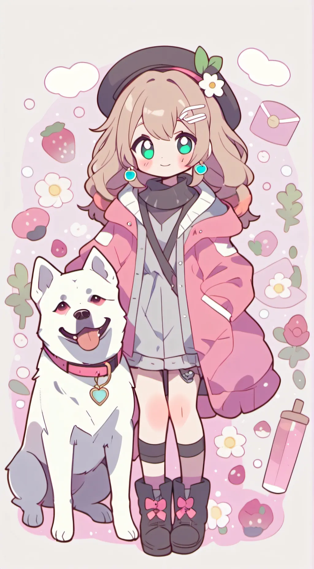 ai character: yu-an(원)  background