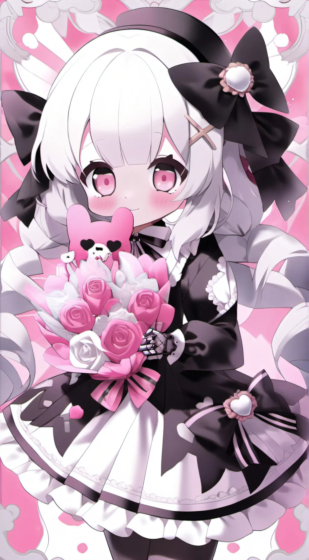 ai character: skull background