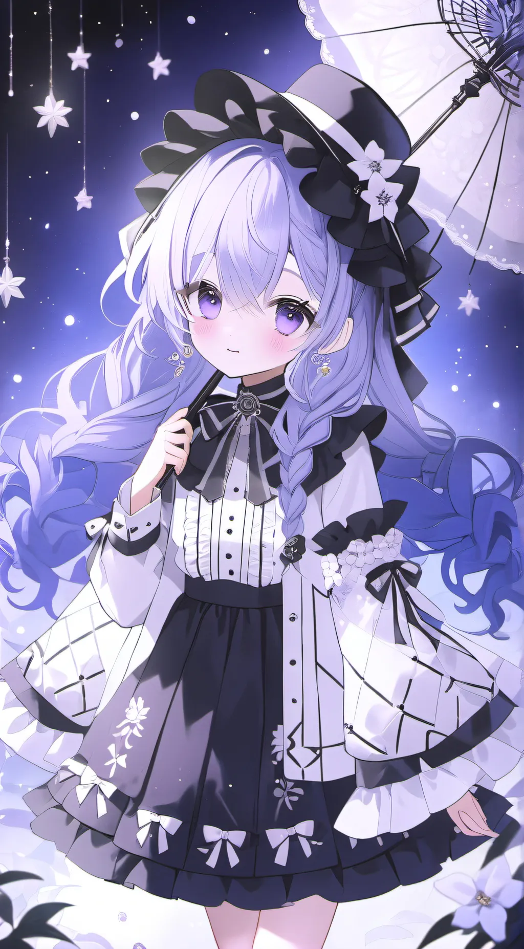 ai character: moon background