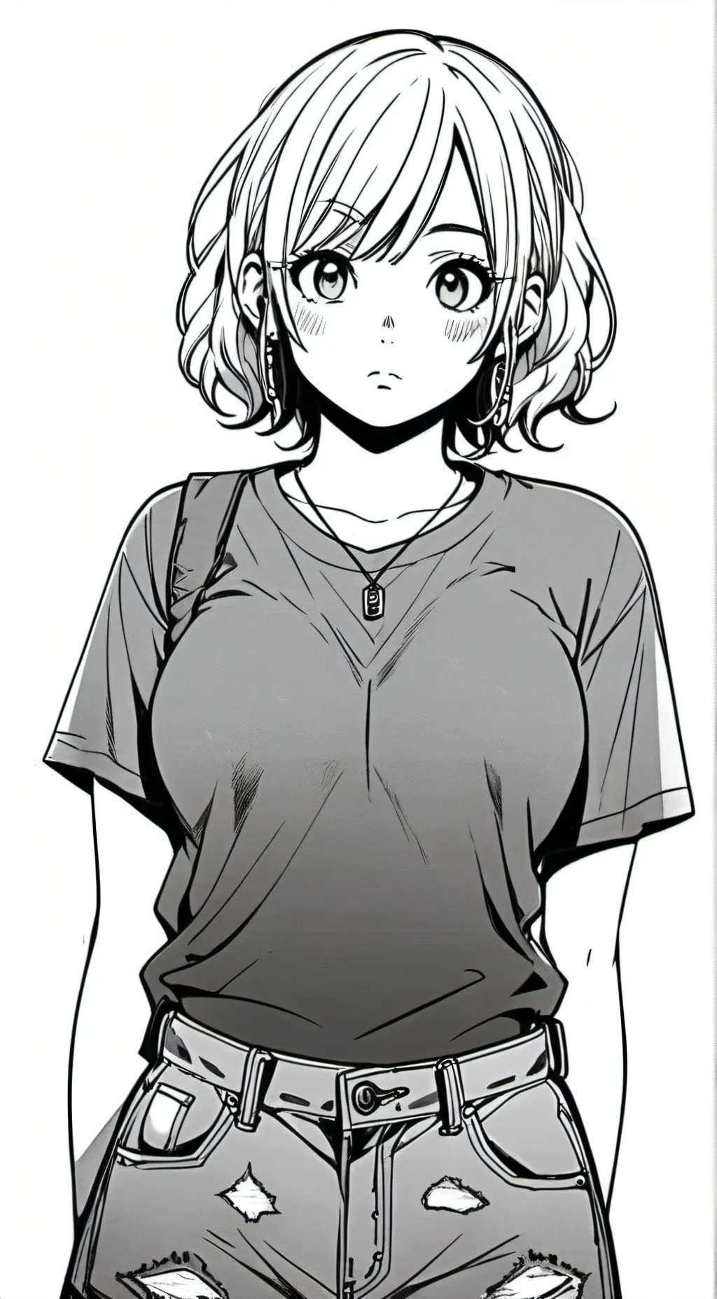 ai character: Makenna M,. background