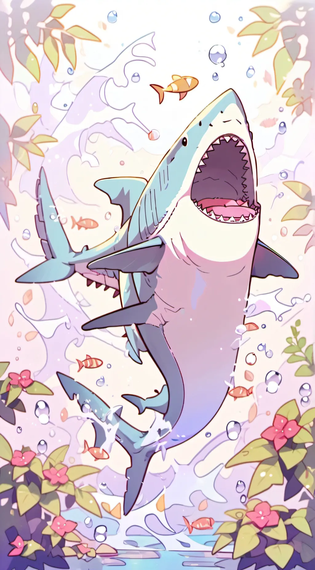 ai character: Pet shark background
