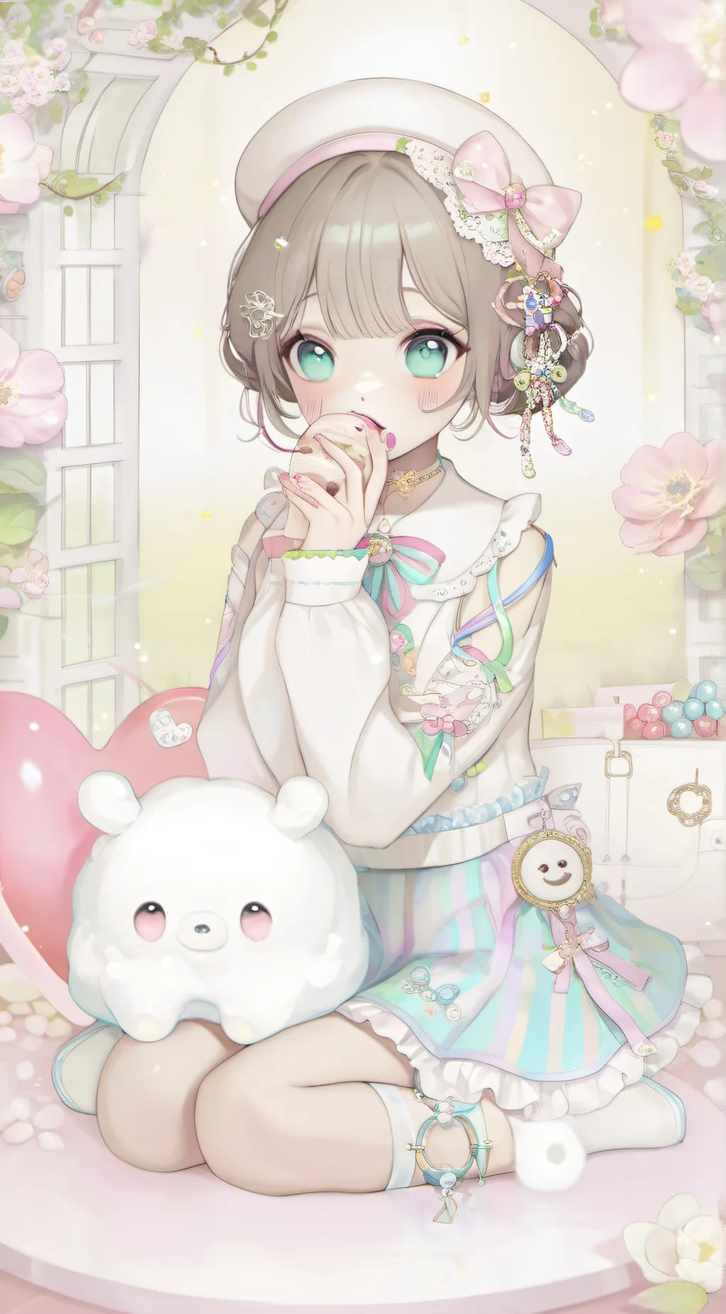 ai character: Blossom background