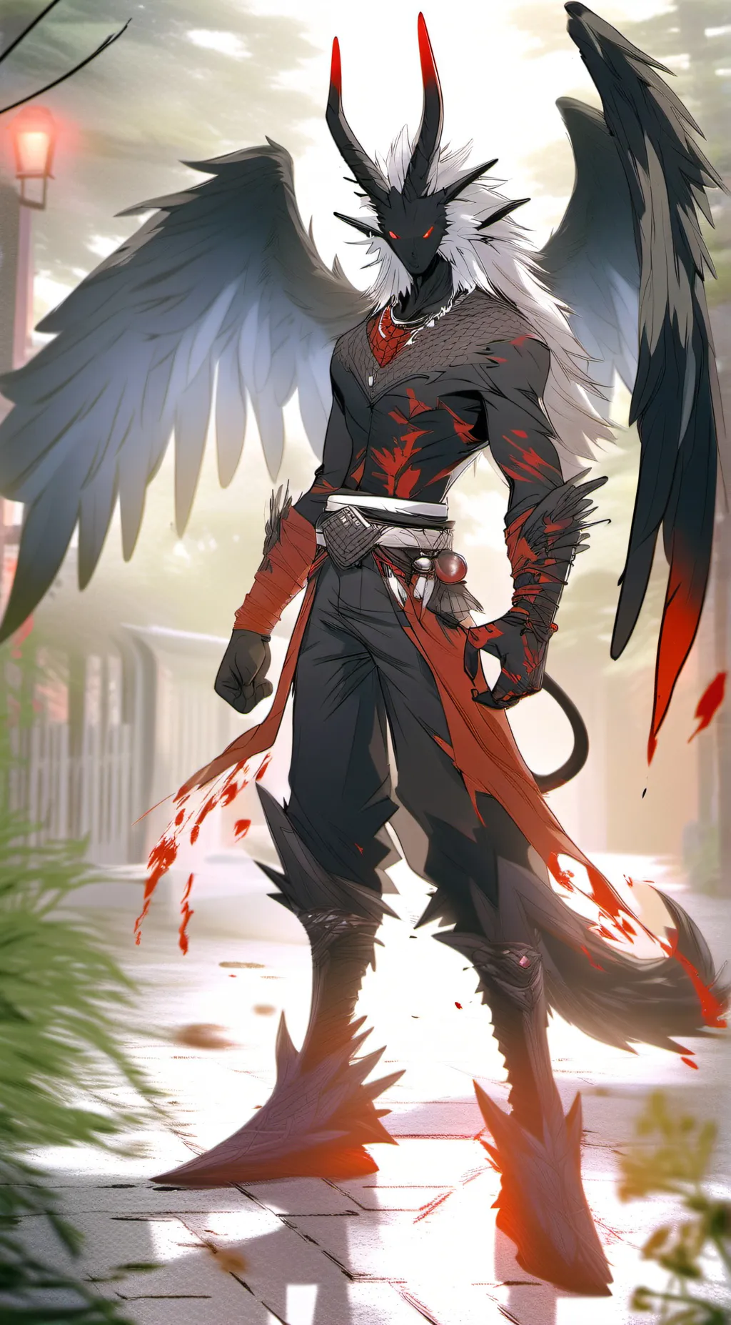 ai character: The Bloody Fox. background