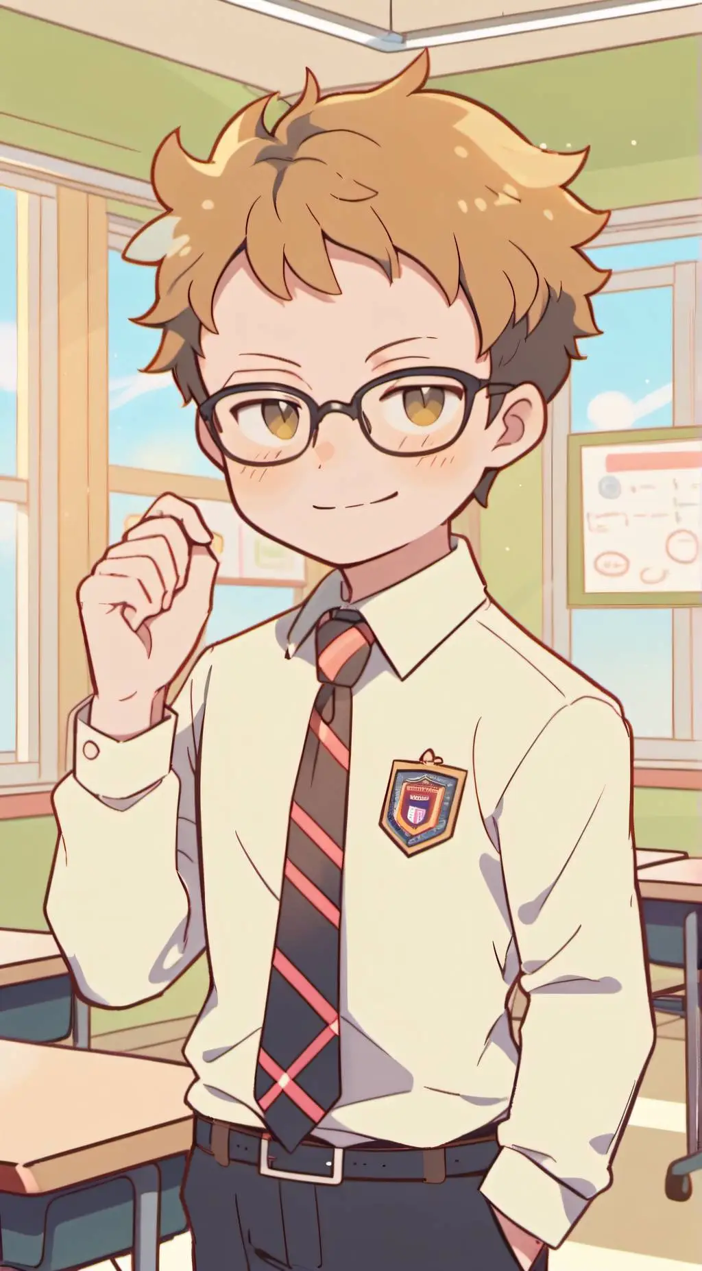 ai character: Patrick  background