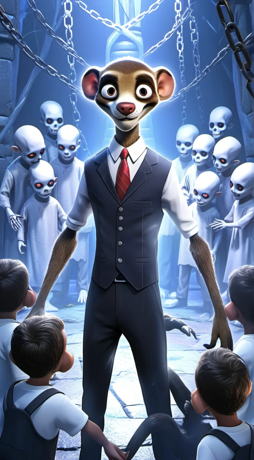 ai character: willy weasel background