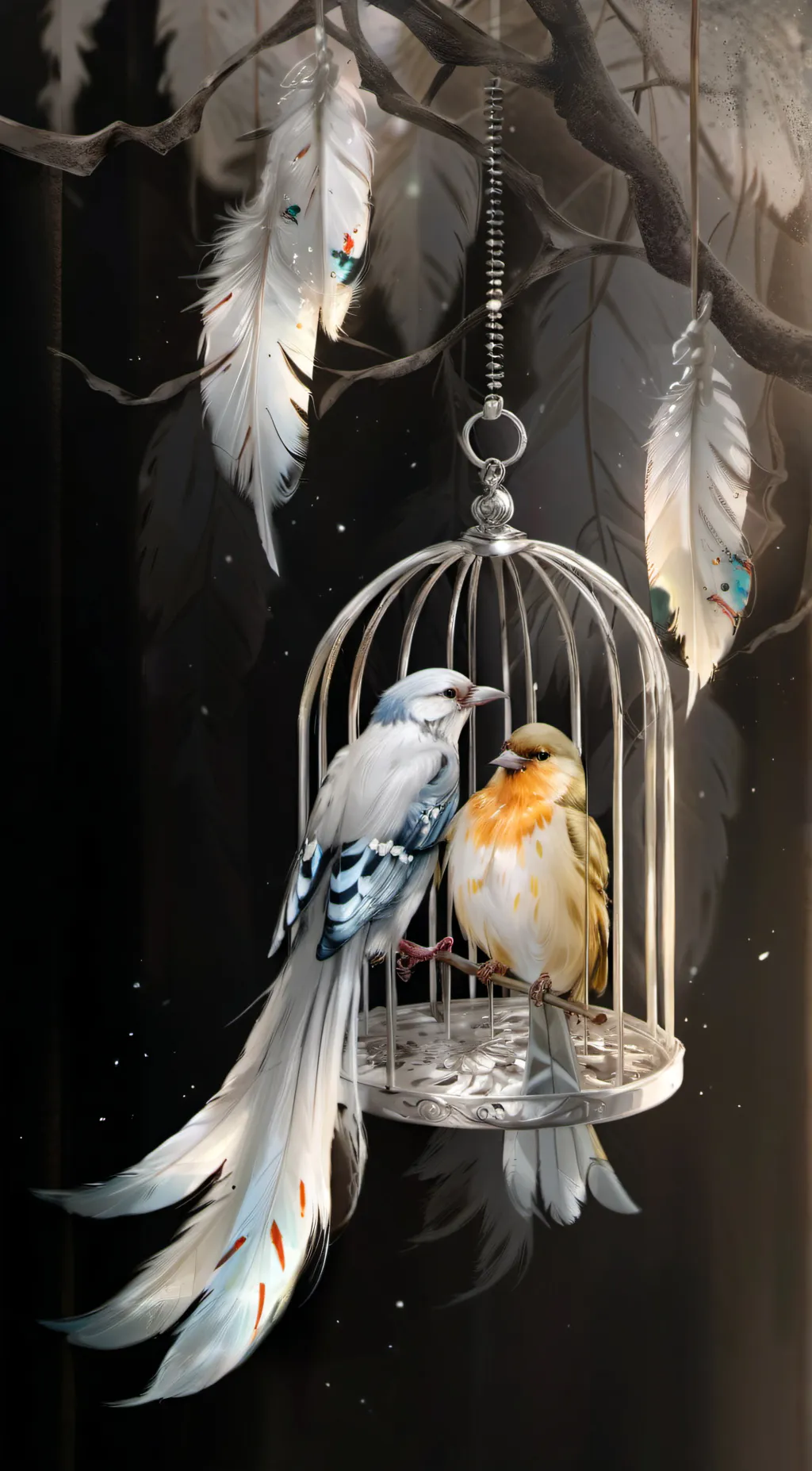 ai character: string&srint background