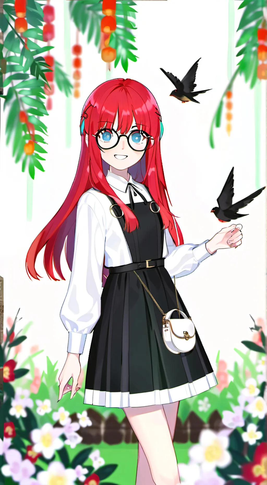 ai character: Rose background