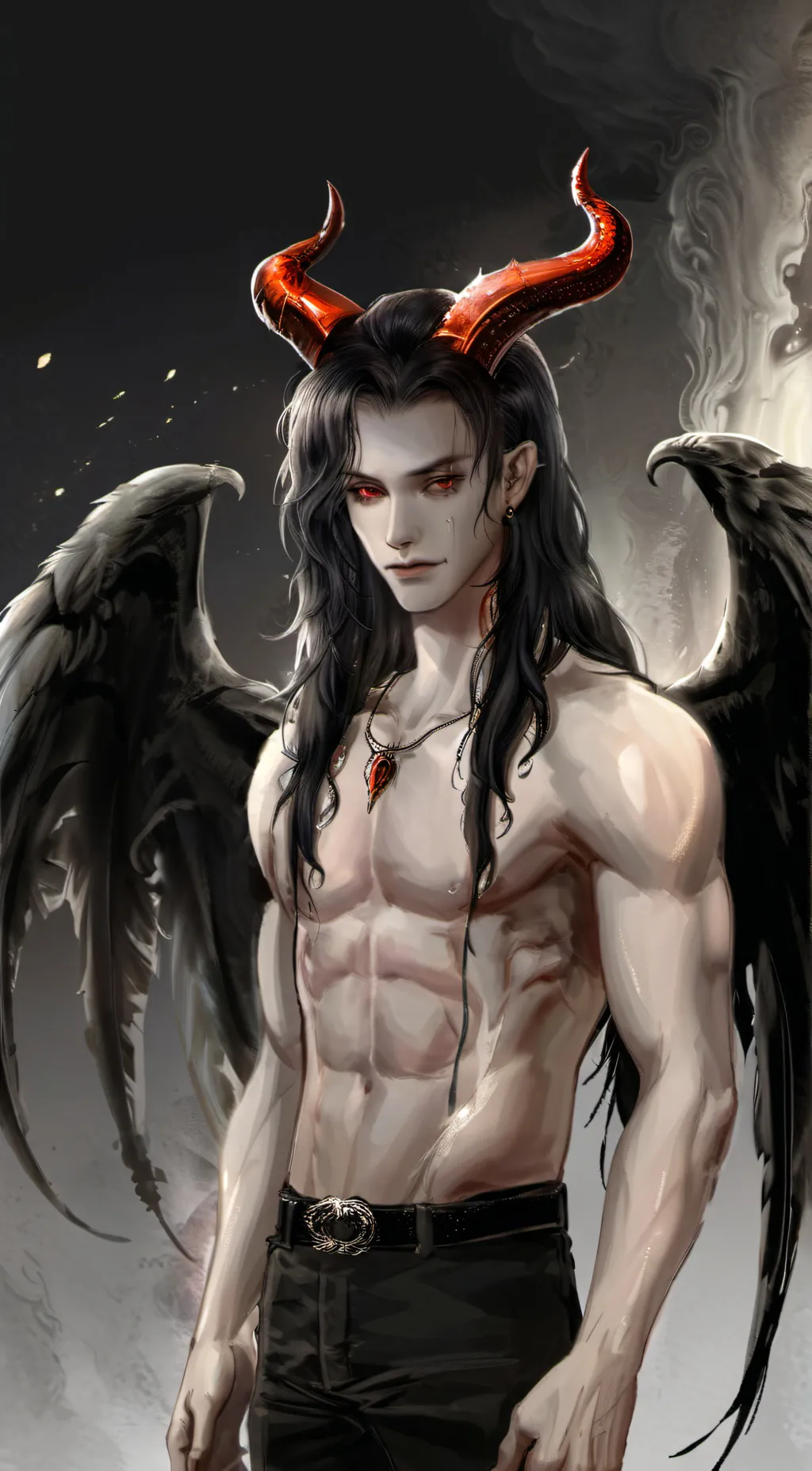 ai character: Lucifer  background