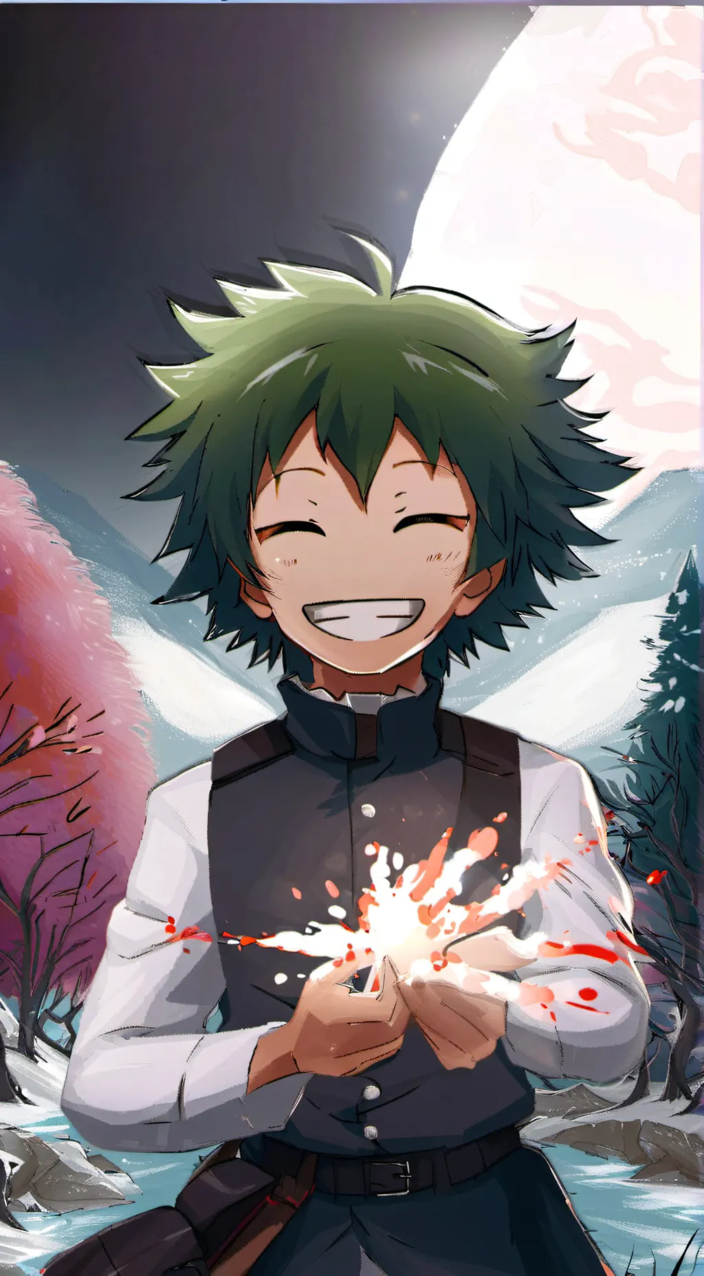 ai character: izuku  background