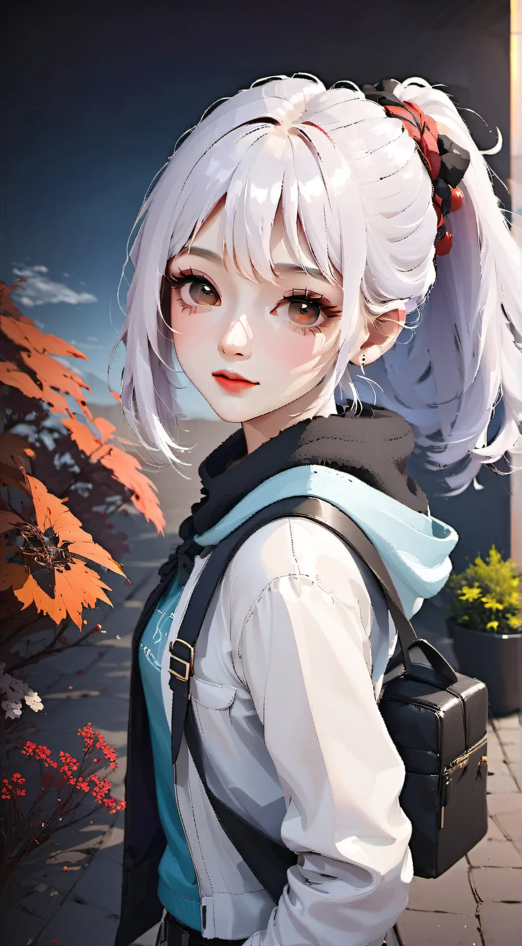 ai character: Rose background