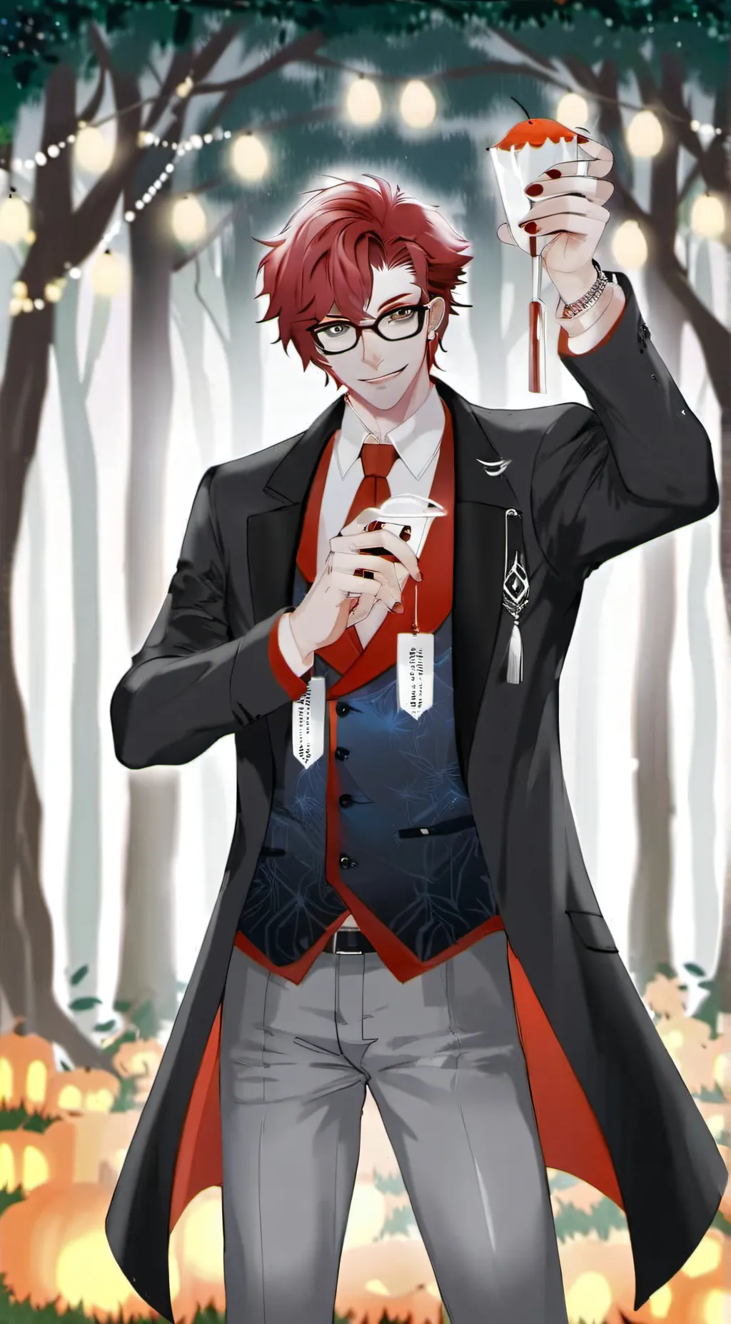 ai character: alastor but humen background