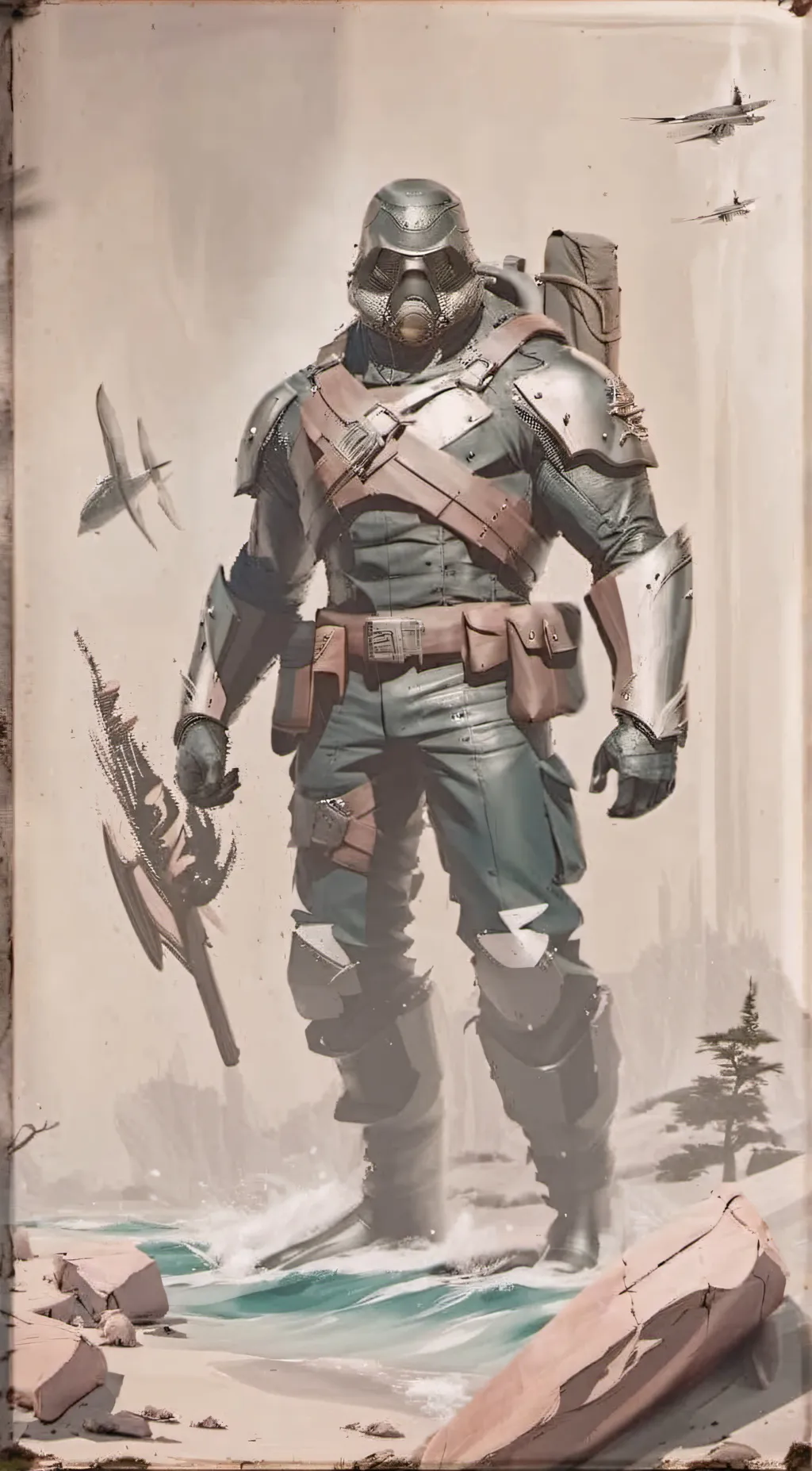 ai character: Beta-9  background