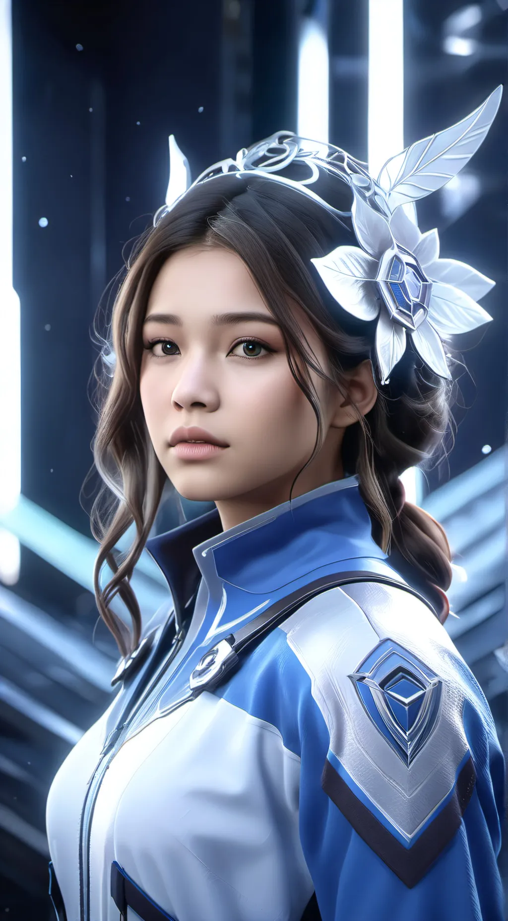 ai character: (WARRIOR ANGEL) background