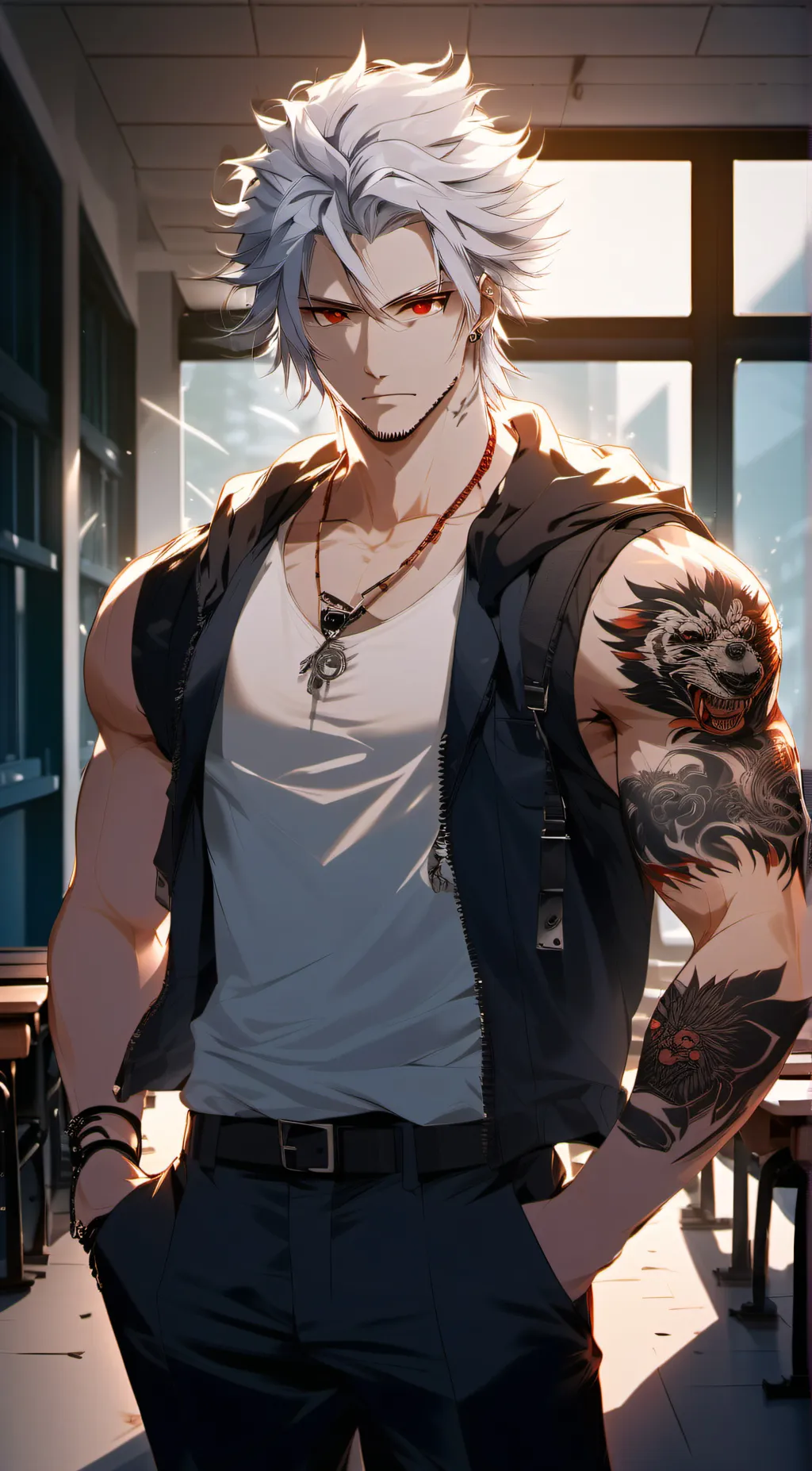 ai character: Nero background