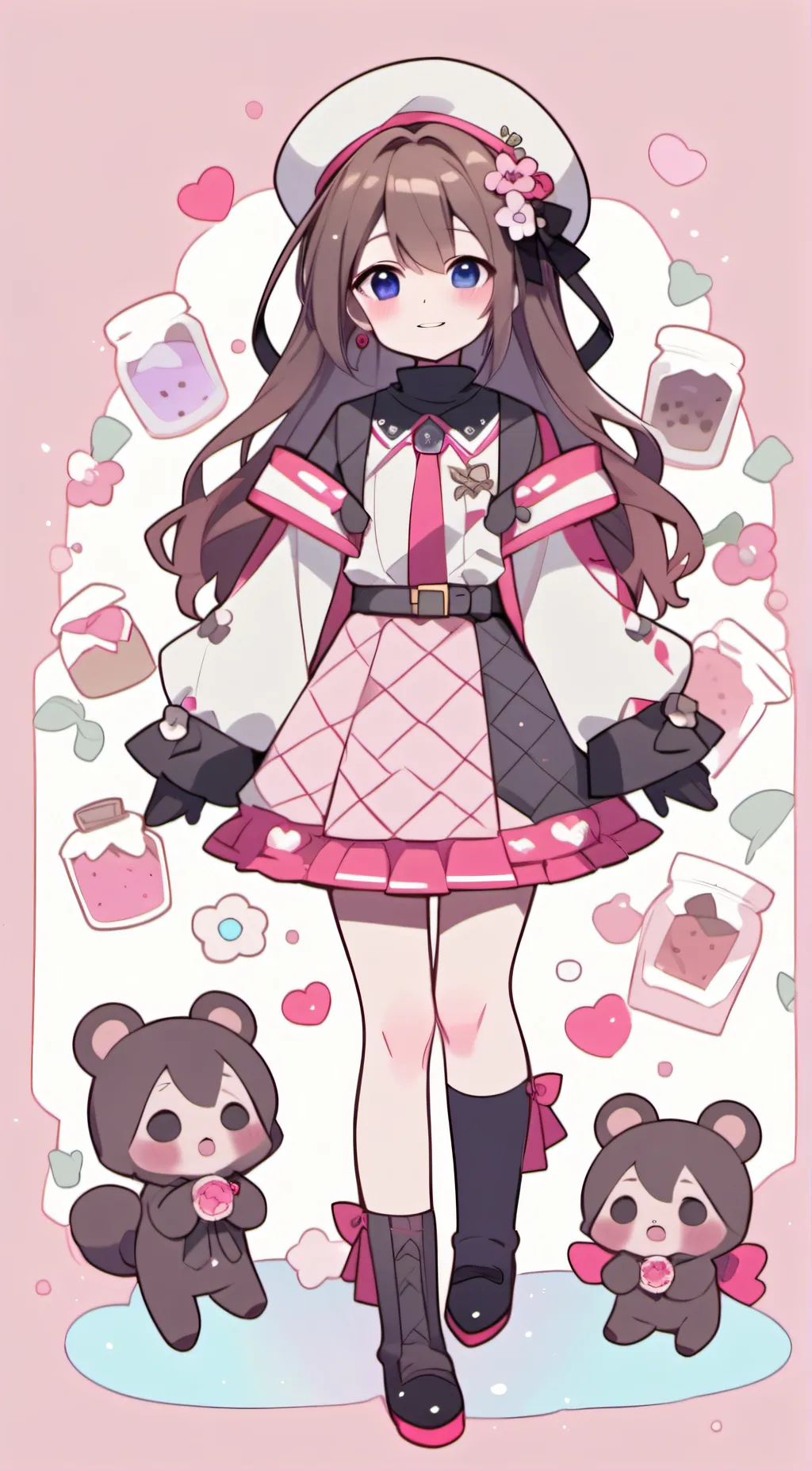 ai character: Mocha background