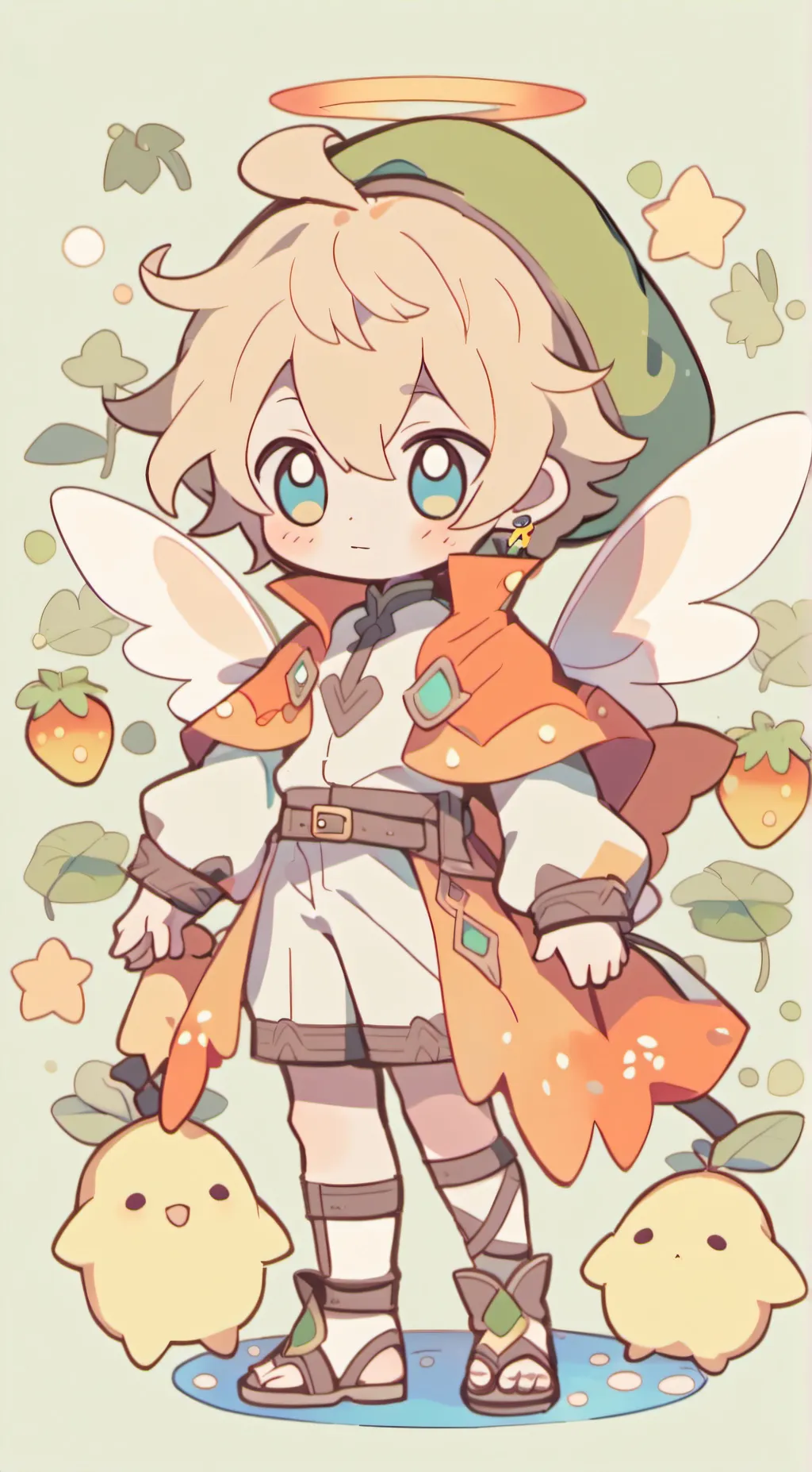 ai character: ash background