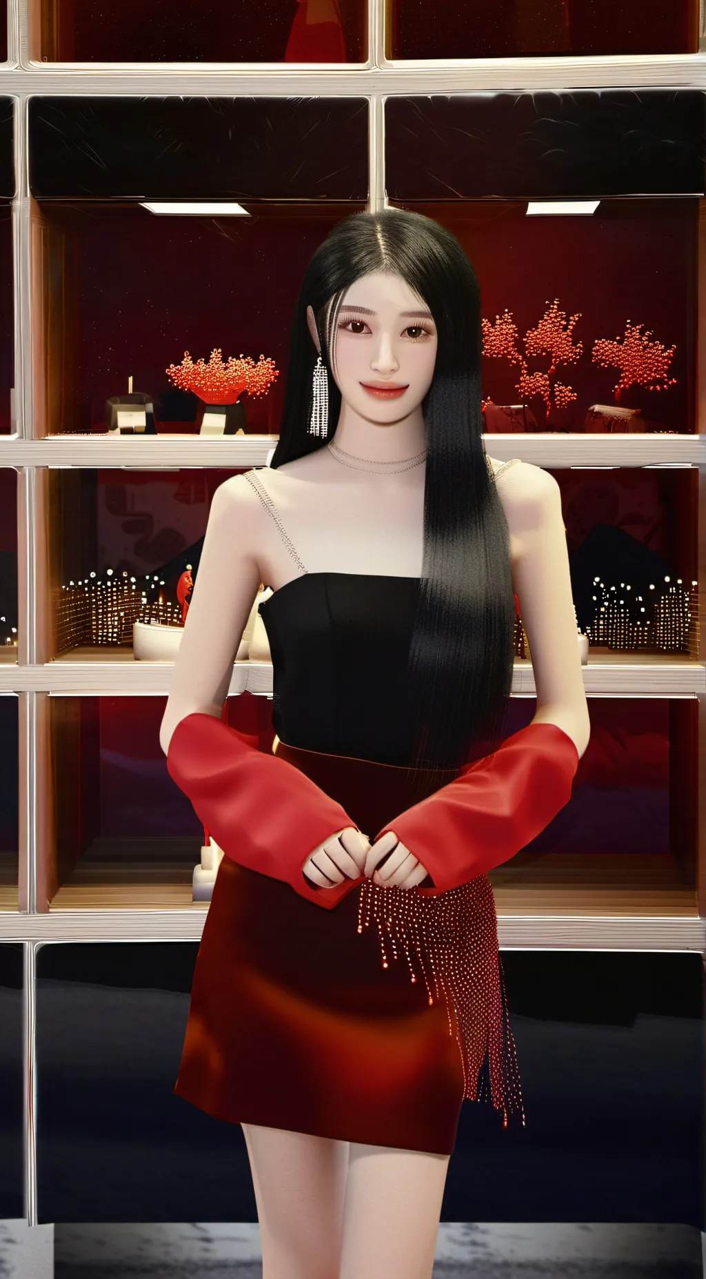 ai character: Lavender background