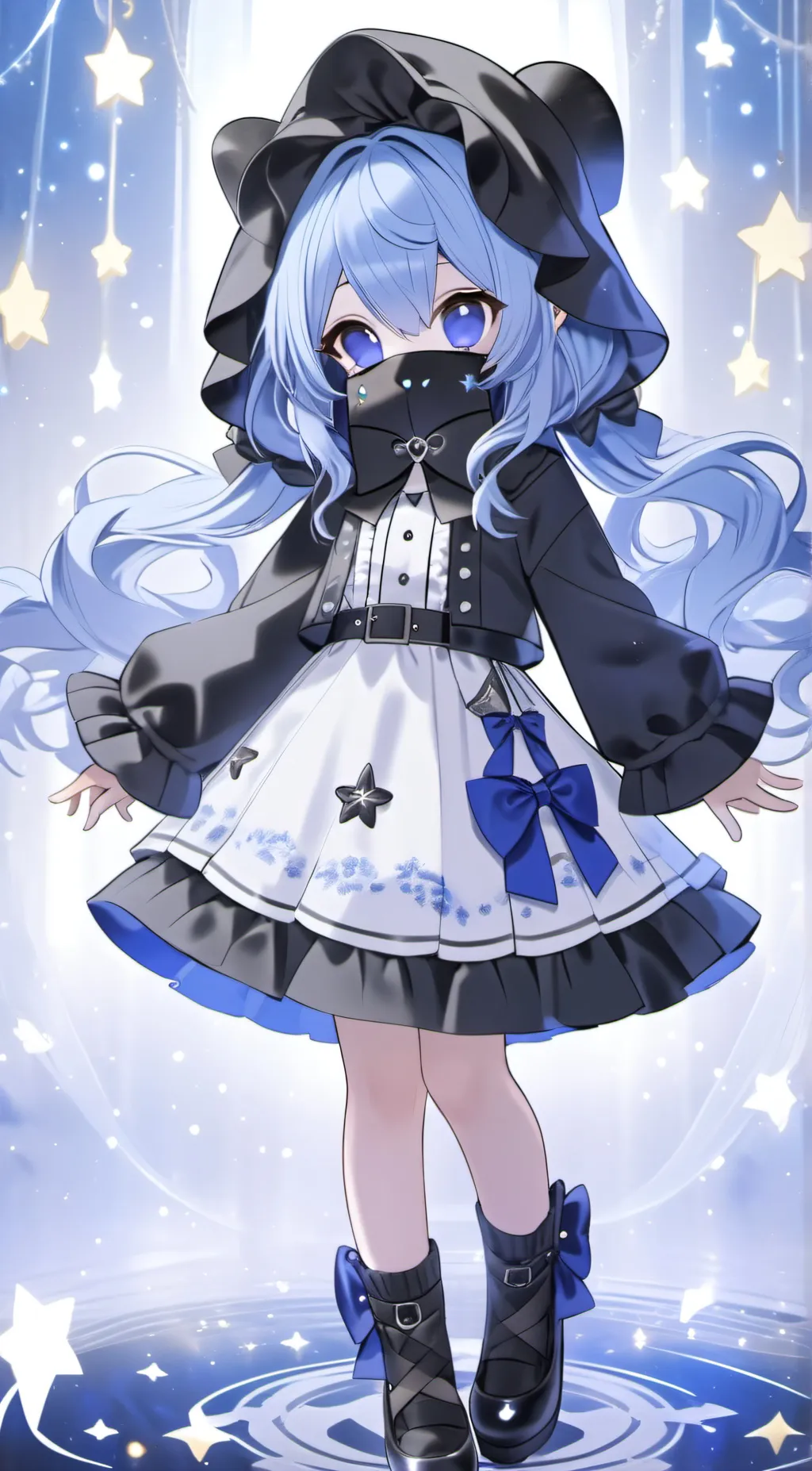 ai character: Saphire  background