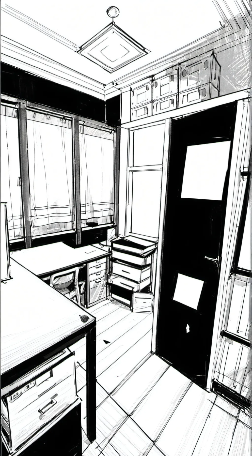 ai character: fnaf 1 office background