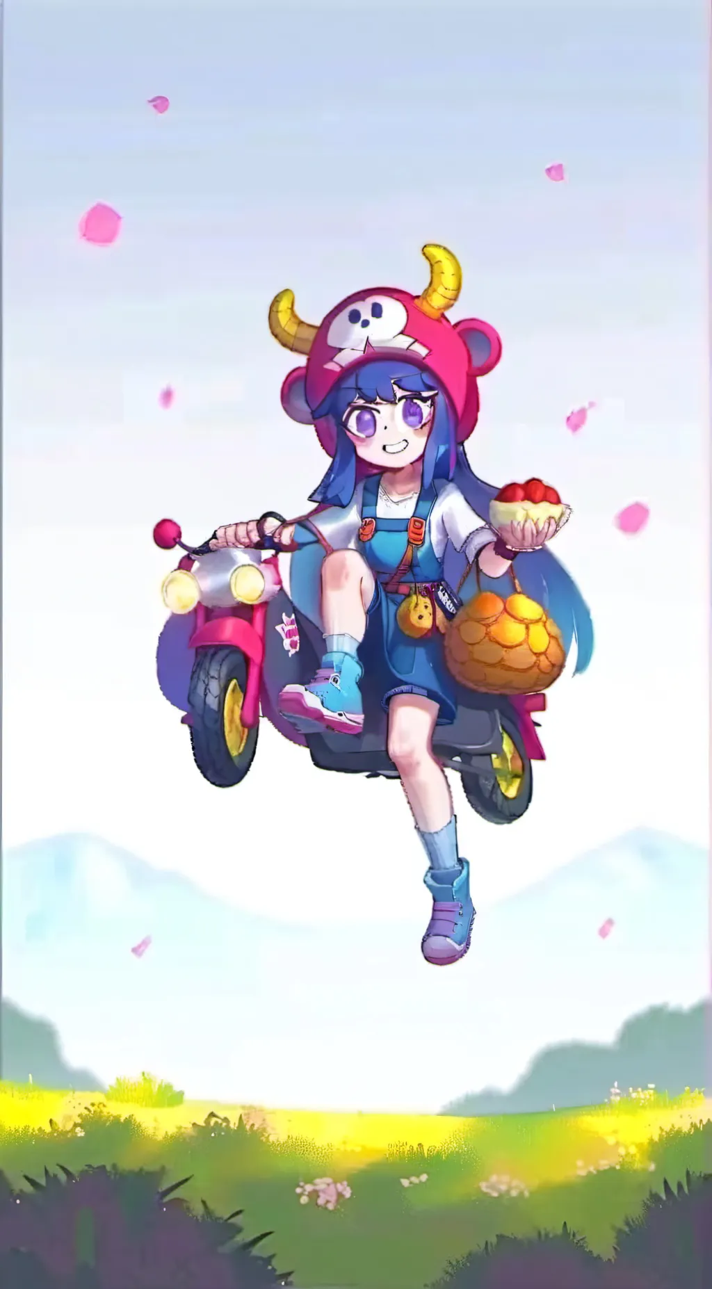 ai character: Scottish girl illy background