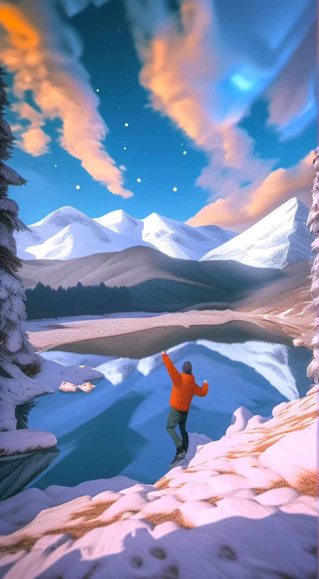 ai character: Sky background