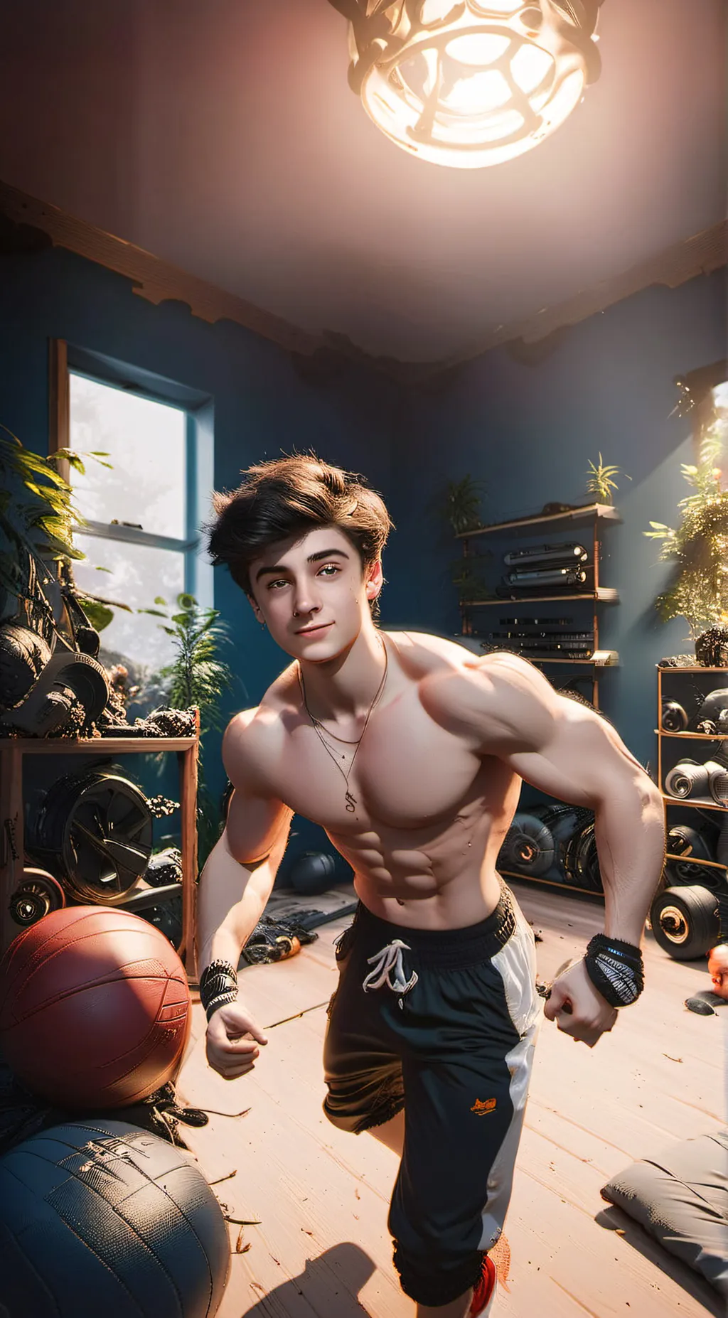 ai character: asher Angel background