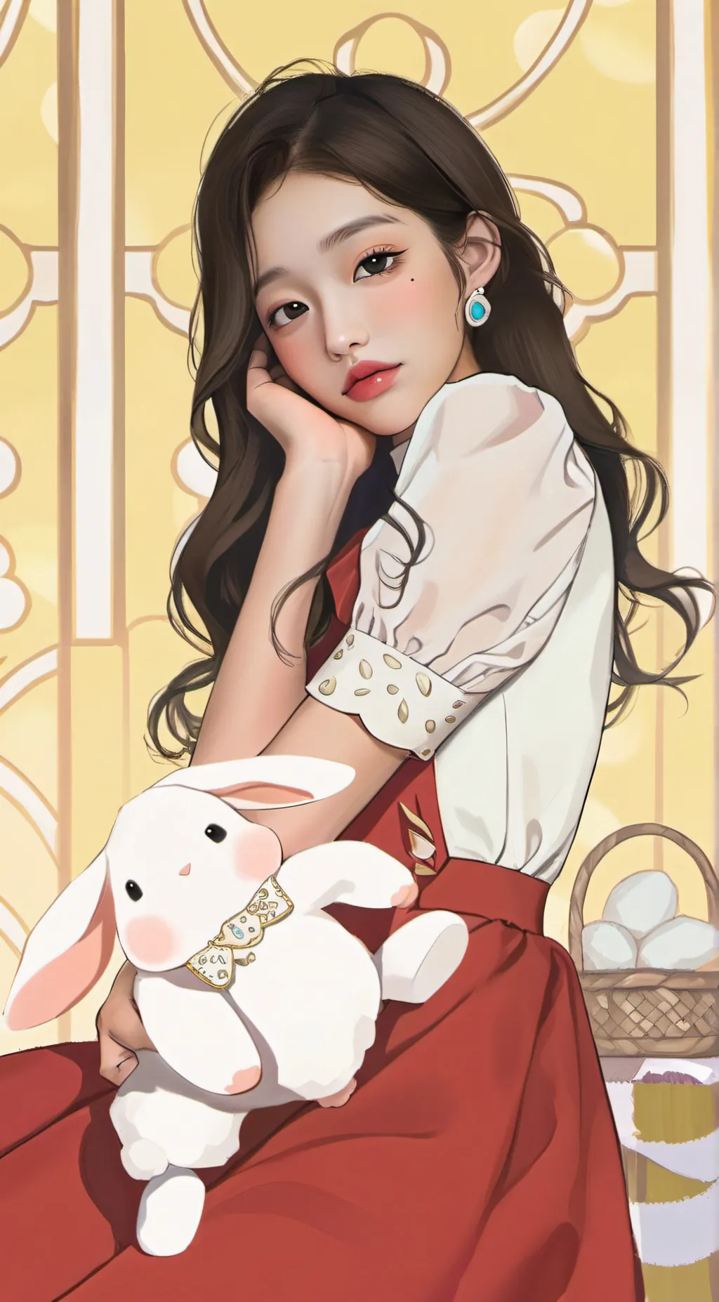 ai character: Wonyoung background