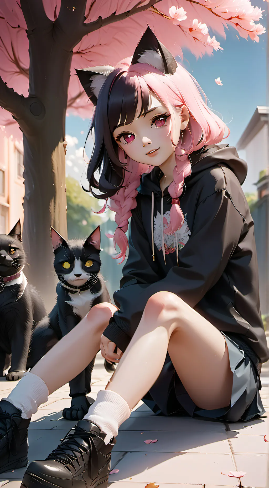 ai character: Blossom background