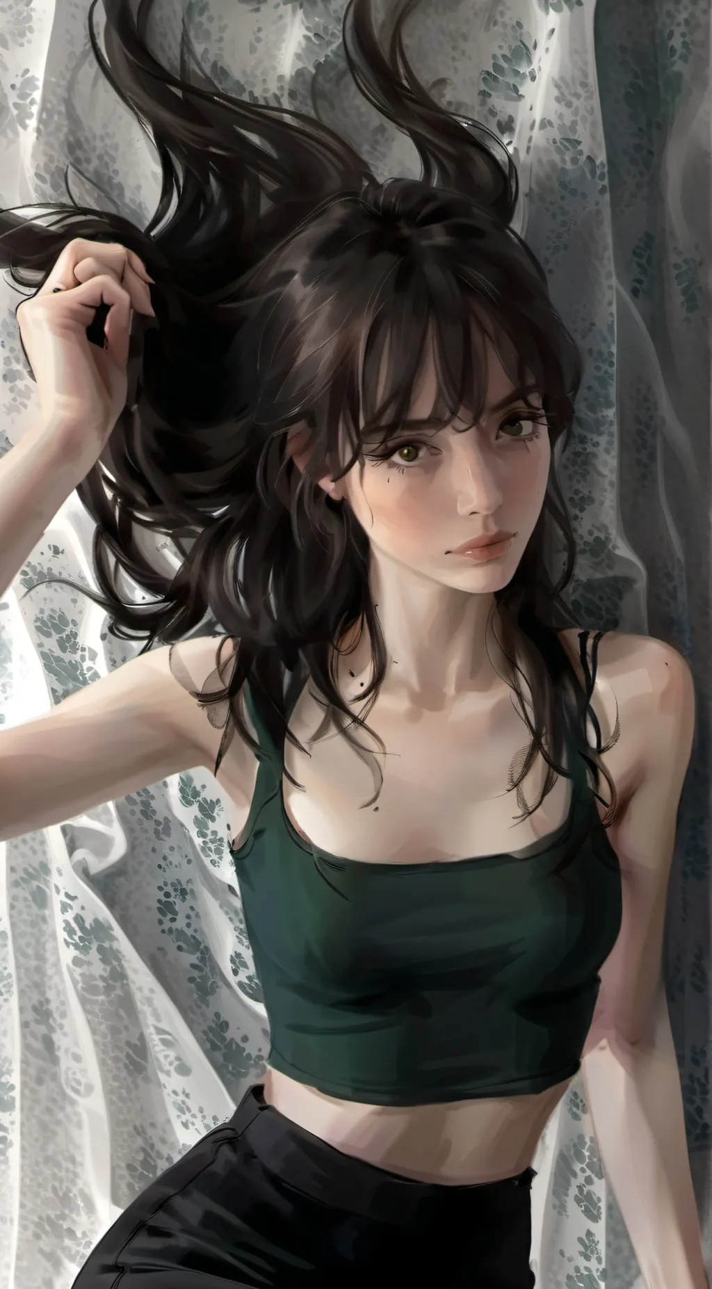 ai character: amber background