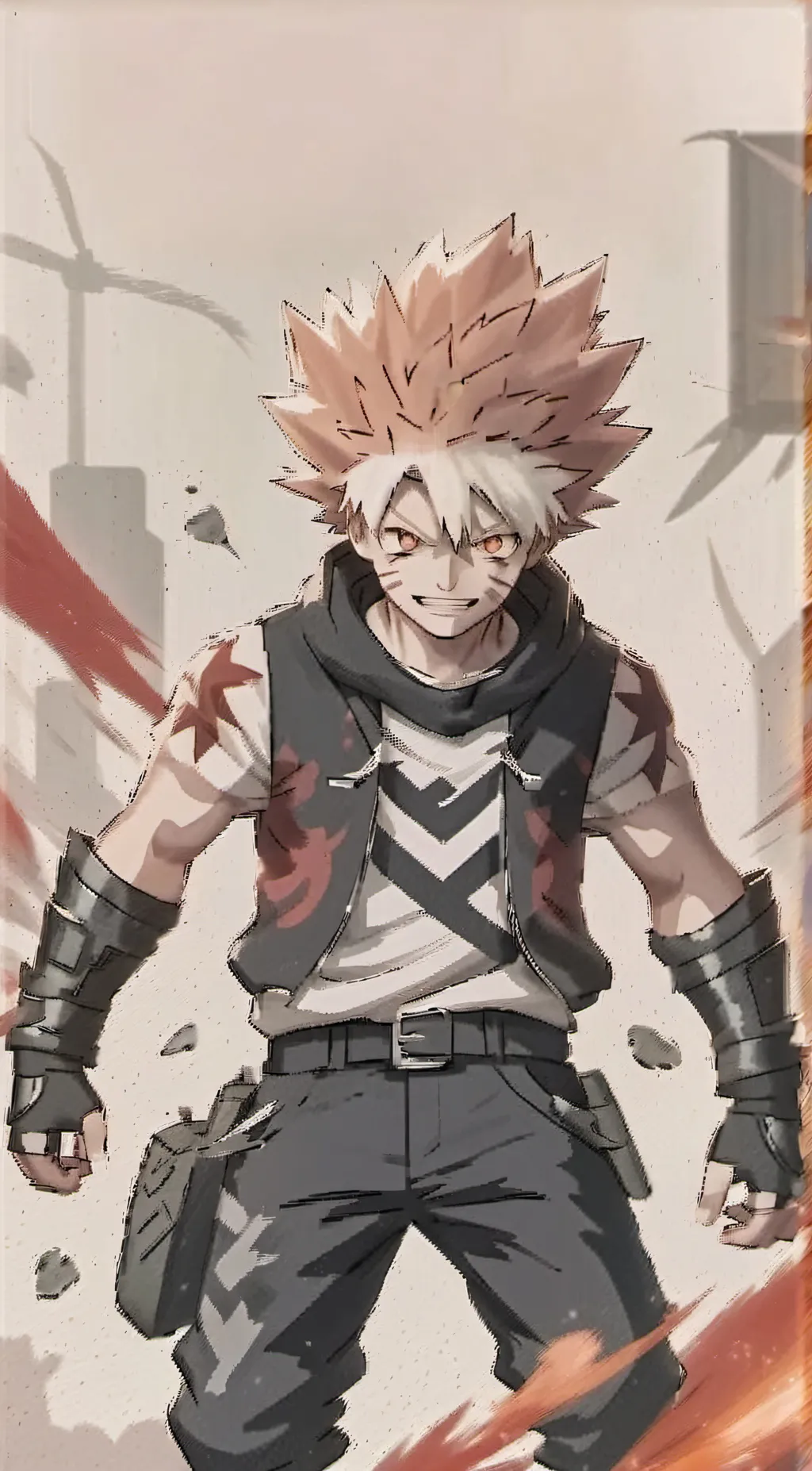 ai character: Bakugo(I hate him) background
