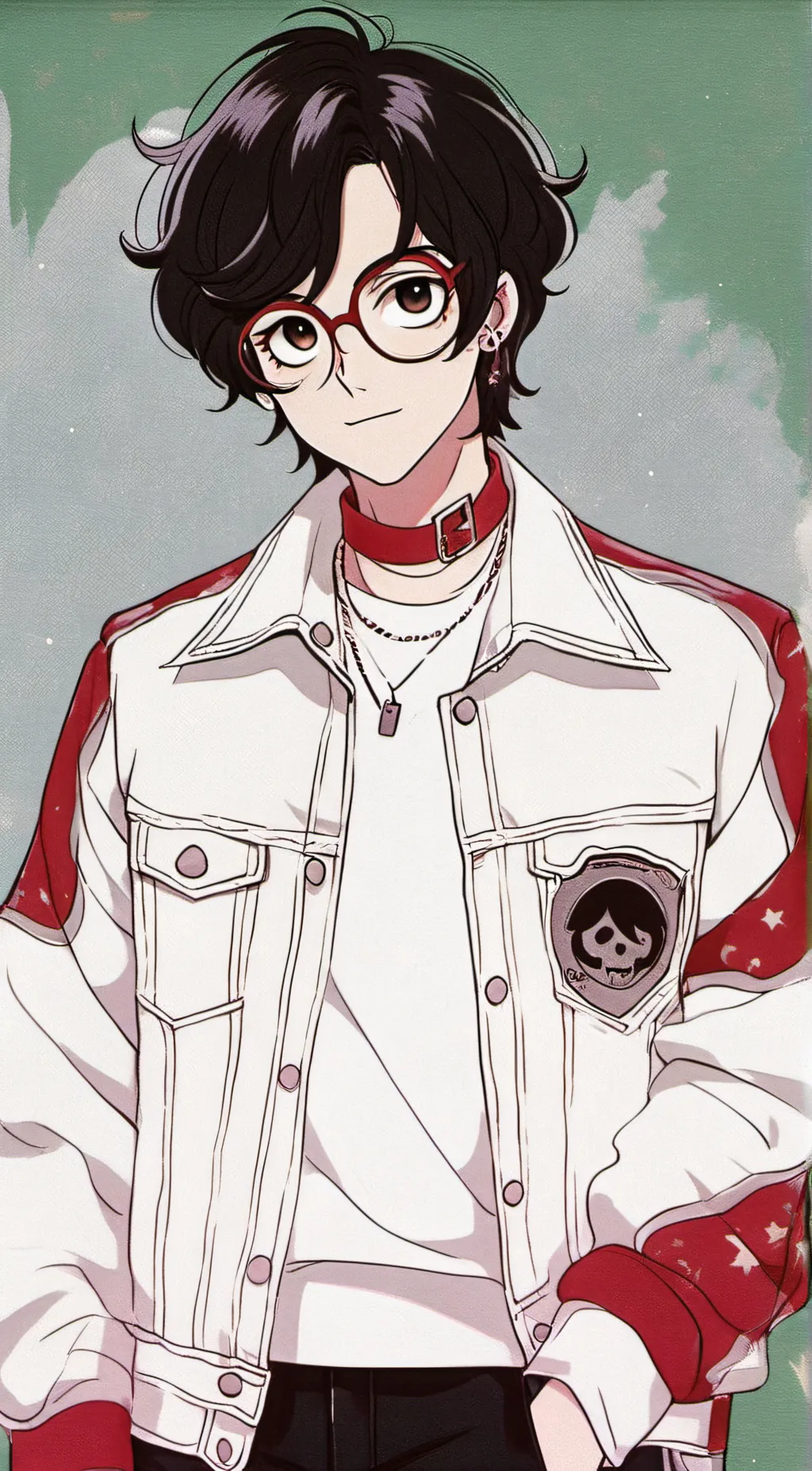 ai character: ashy background