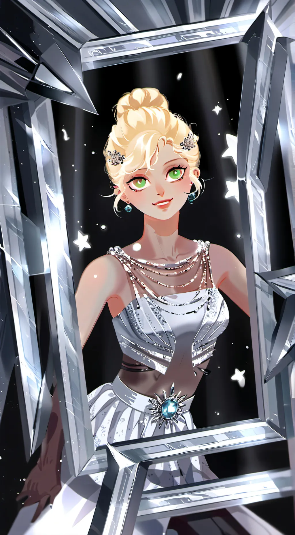 ai character: Barbie background