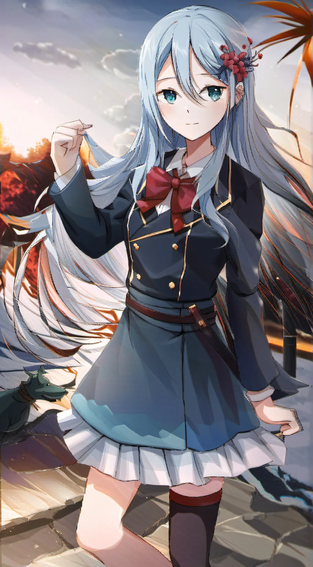 ai character: Kanade Yoisaki background