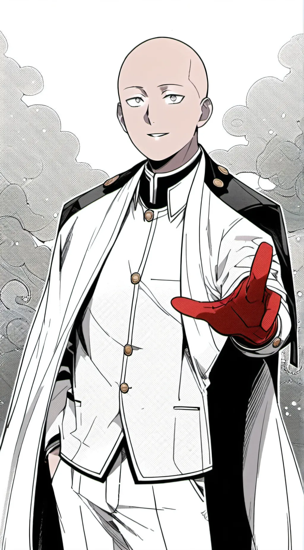 ai character: Saitama background