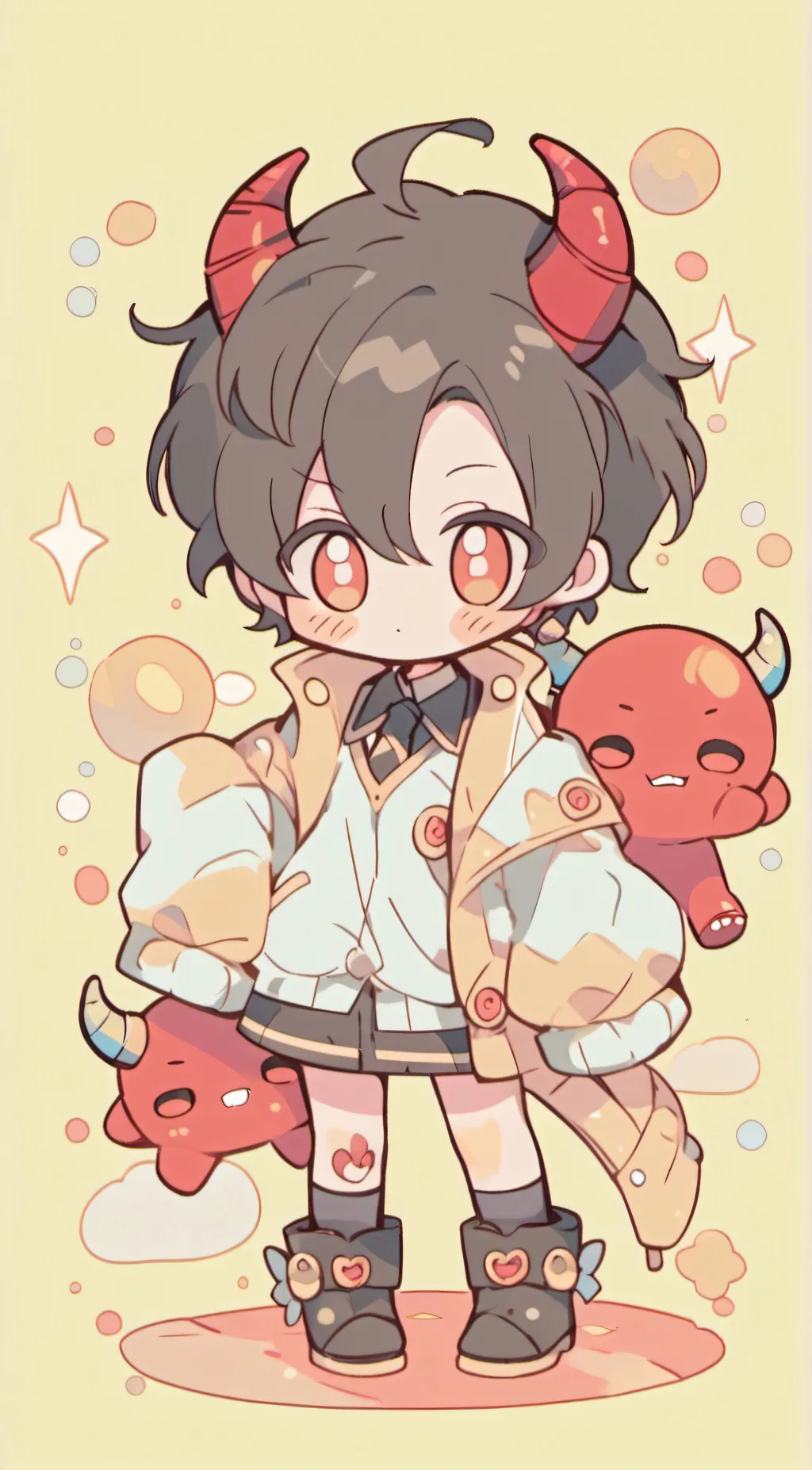 ai character: Lucifer school . background