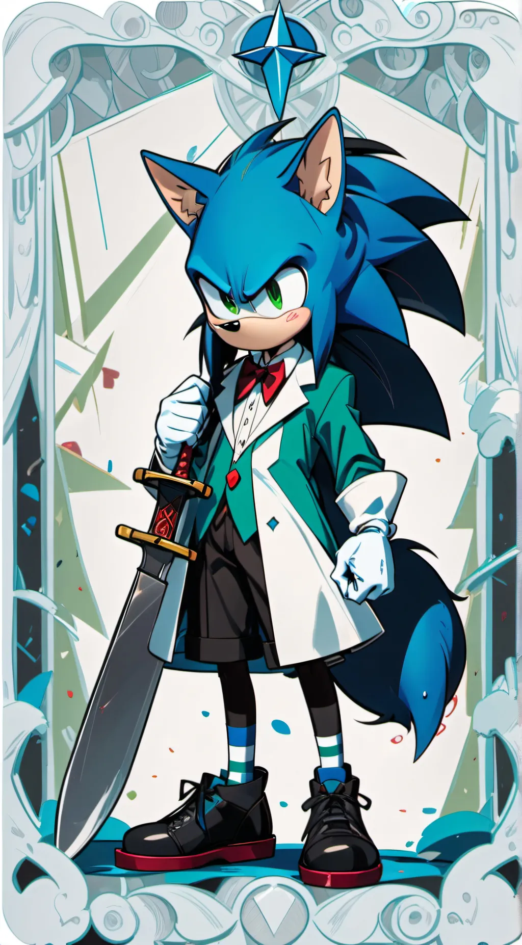 ai character: Sonic (A:MR AU) background