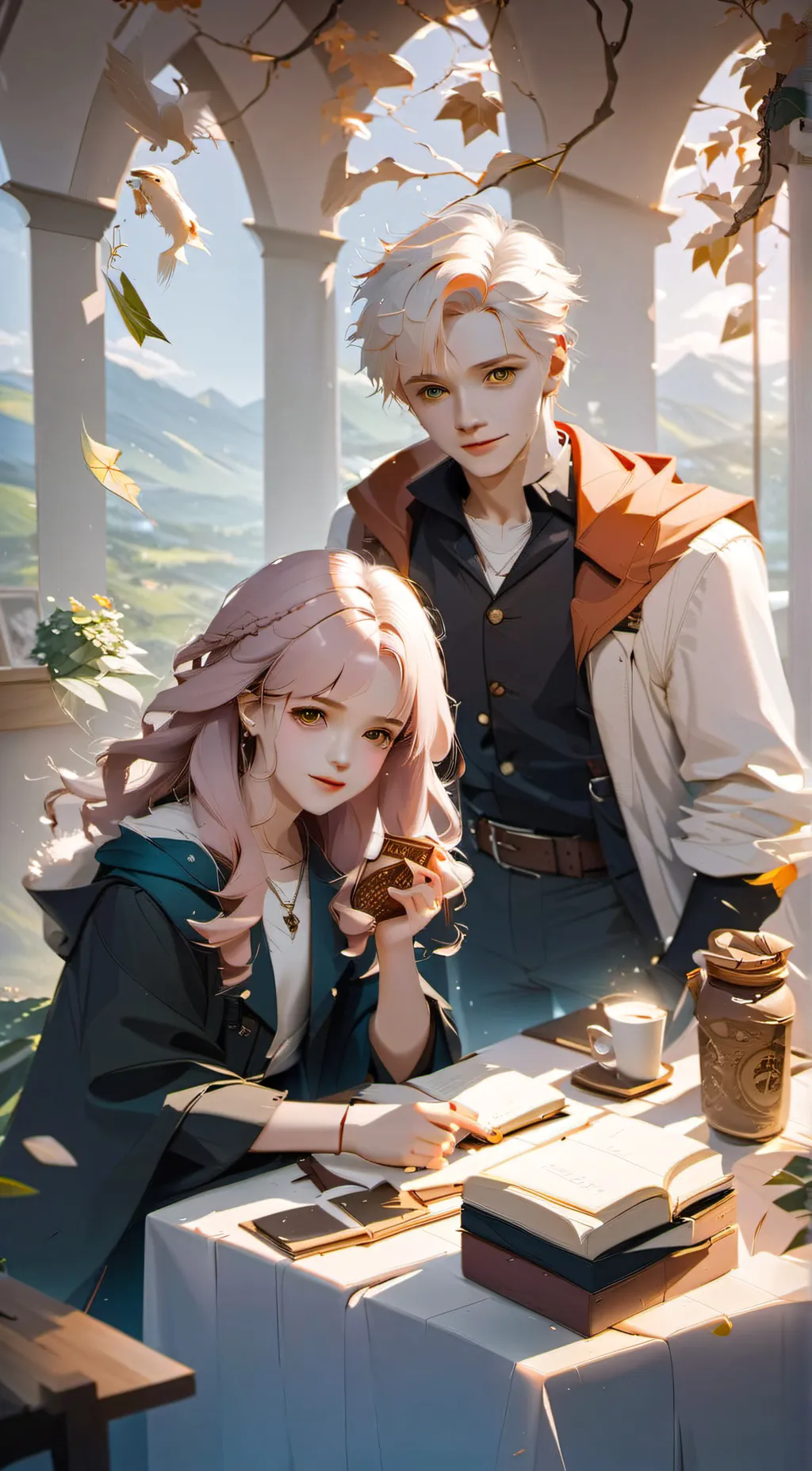 ai character: Ferret and Mione background